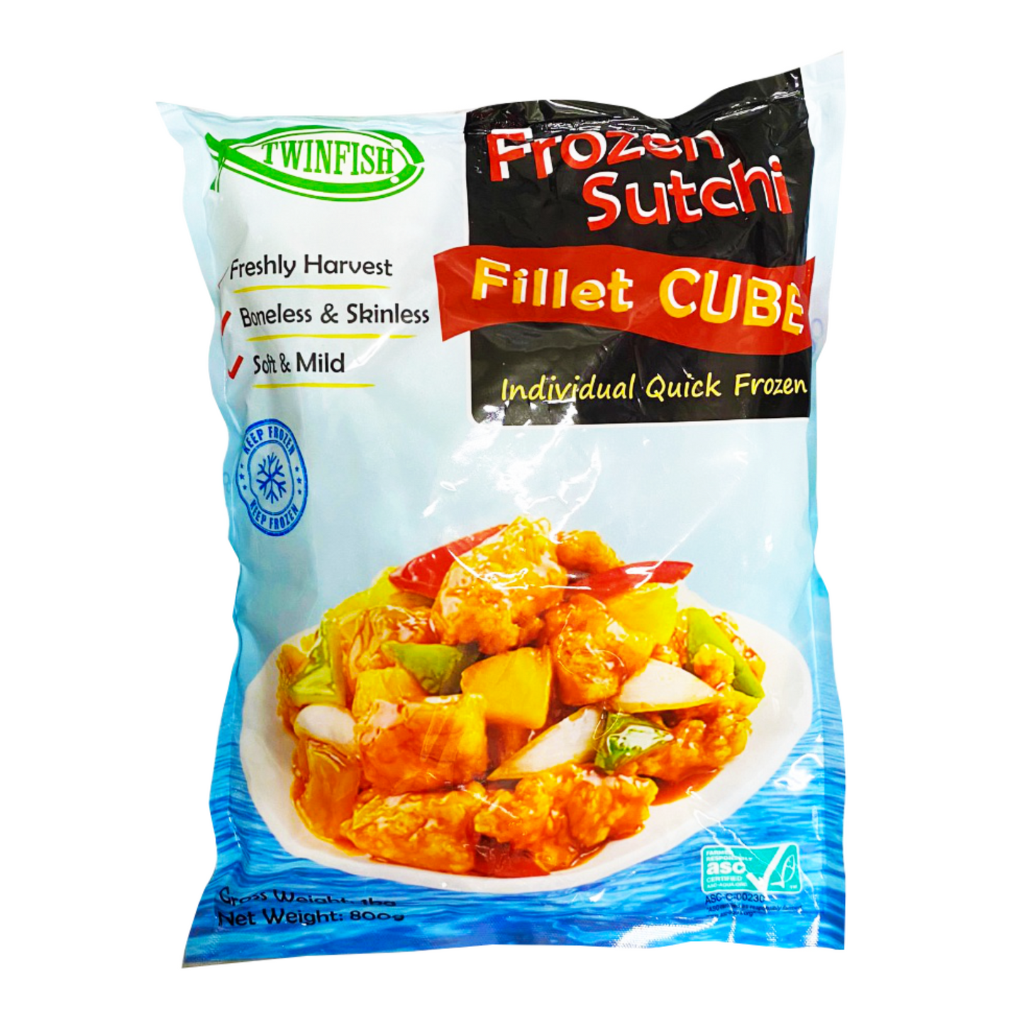 Twinfish Sutchi Dory Fillet Cube 1KG - Frozen