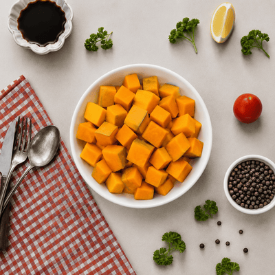 Sunny Farm Pumpkin Diced 1kg - Frozen