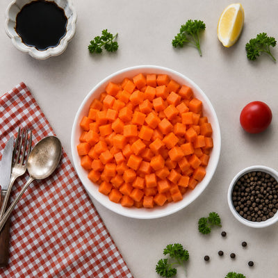 SunnyFarm Diced Carrot 1kg - Frozen