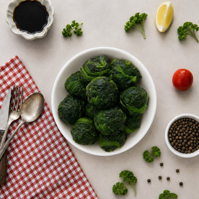 Sunnyfarms Spinach Leaf Balls 1kg - Frozen