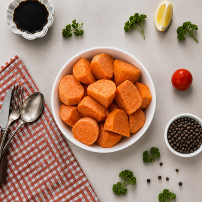 Sunny Farm Sweet Potato Cut 1kg - Frozen