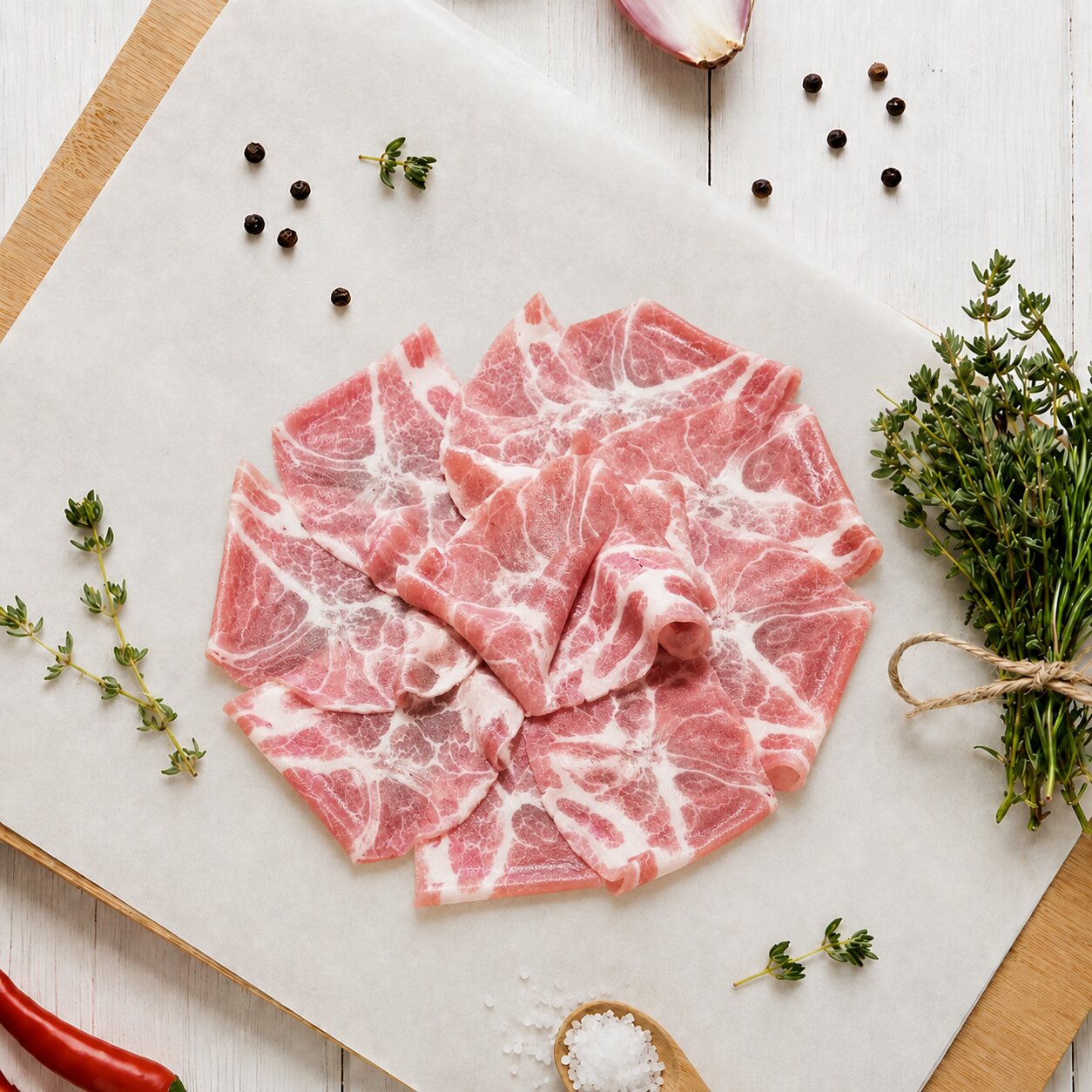 SuperPork Pork Collar Shabu Shabu 1.8mm,400g - Frozen