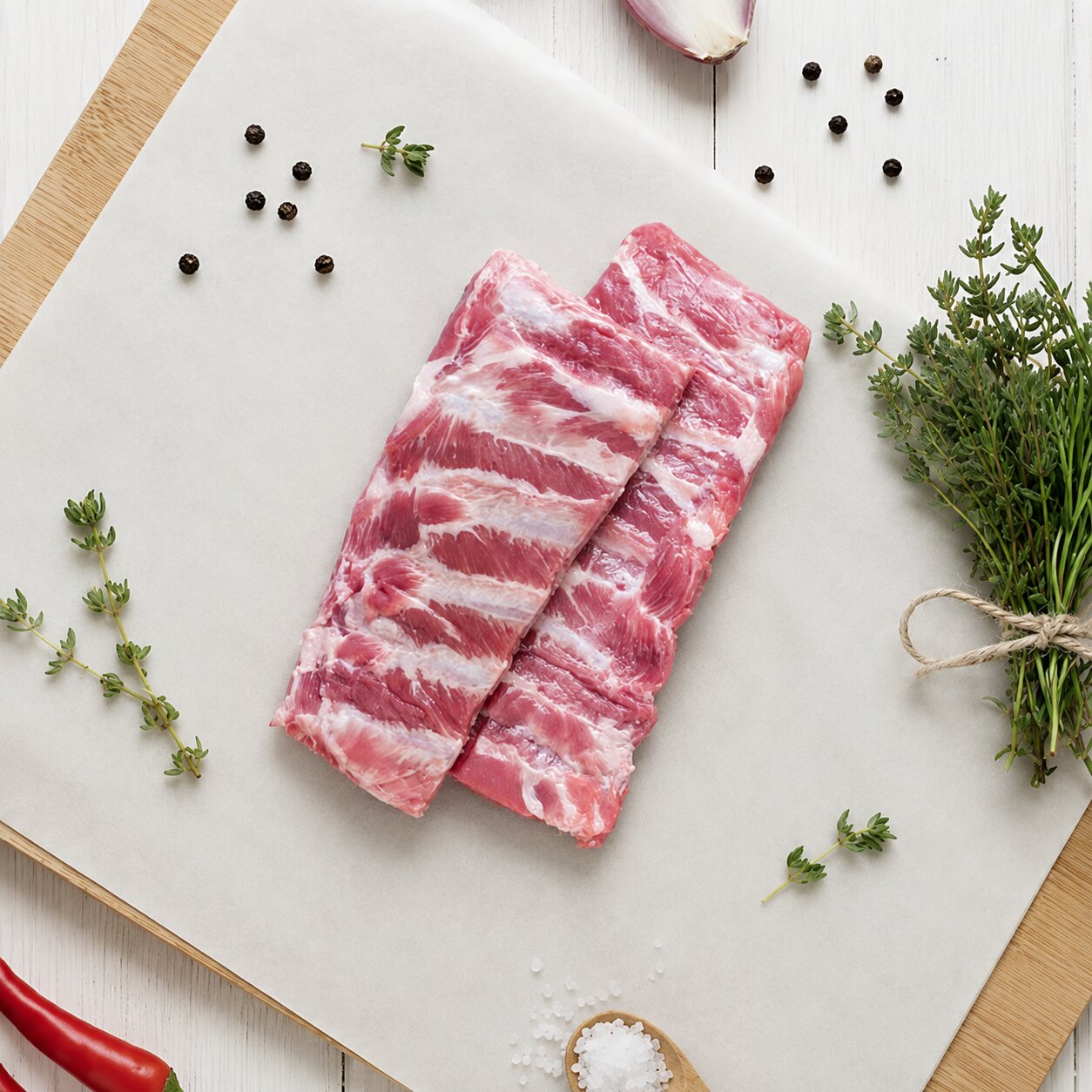 SuperPork Pork Spare Ribs Slab 900g - Frozen