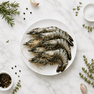 Twinfish Large Black Tiger Prawn, 1kg - Frozen