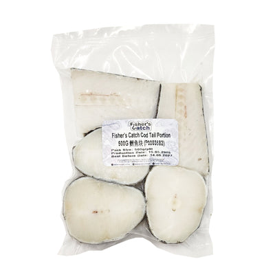 Fisher's Catch Cod Tail Portion 500G - Frozen