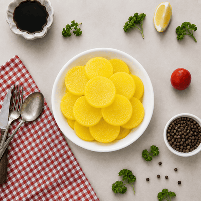 Yorokobi Takuwan Seasoning Radish Yellow Pickled Radish 500g - Frozen