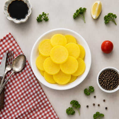 Yorokobi Takuwan Seasoning Radish Yellow Pickled Radish 500g - Frozen