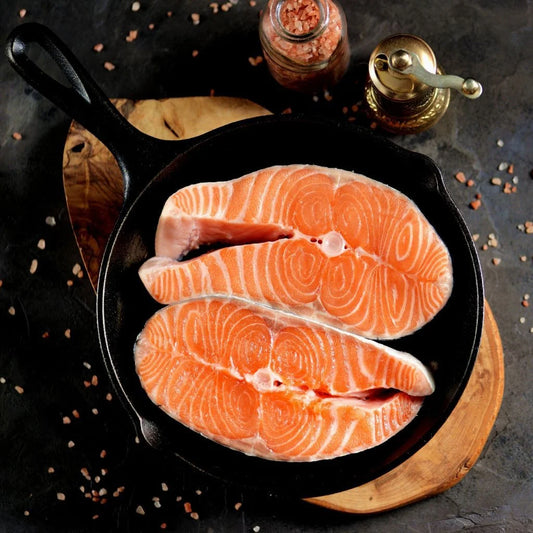 Okeanoss Salmon Steak 800G - Frozen