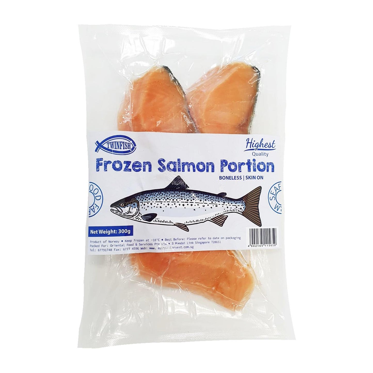 Twinfish Salmon Portion 300G - Frozen