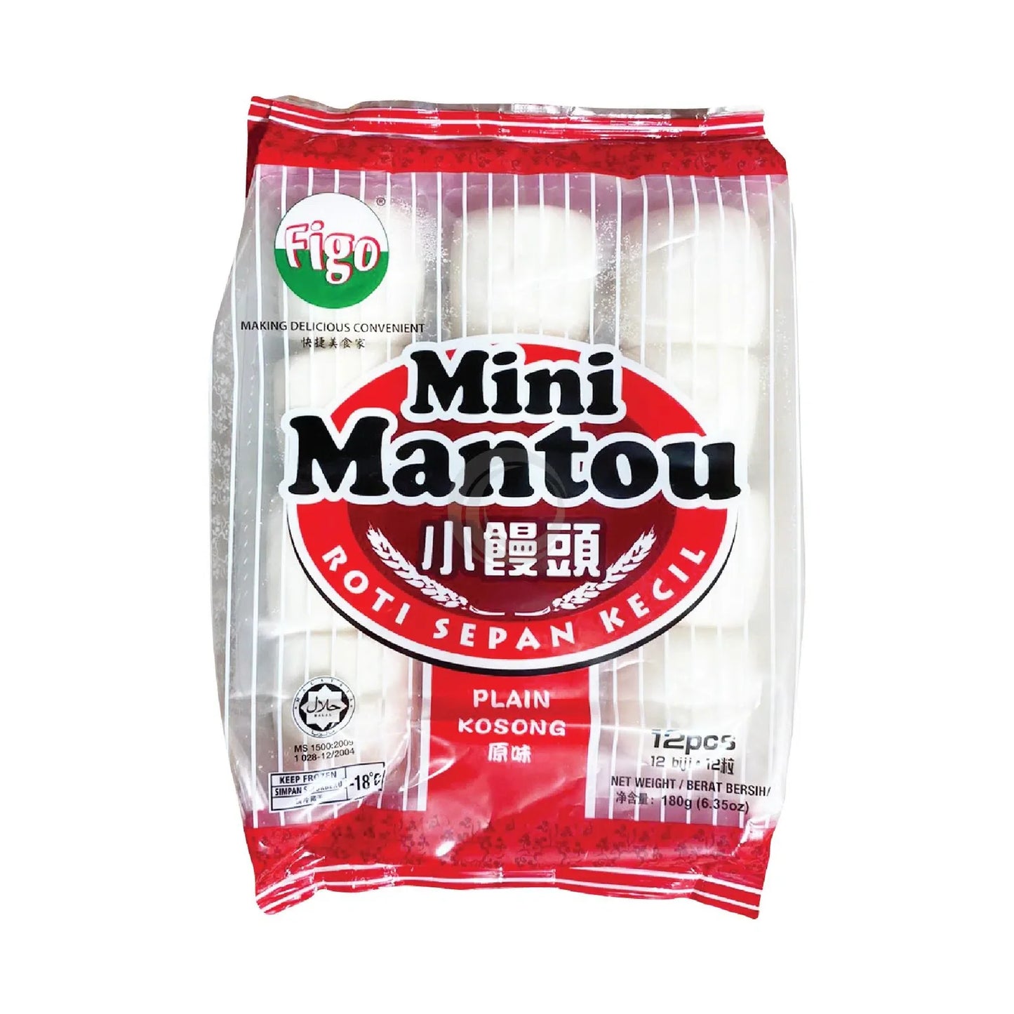 Figo Mantou | Bun 12s 180g - Frozen