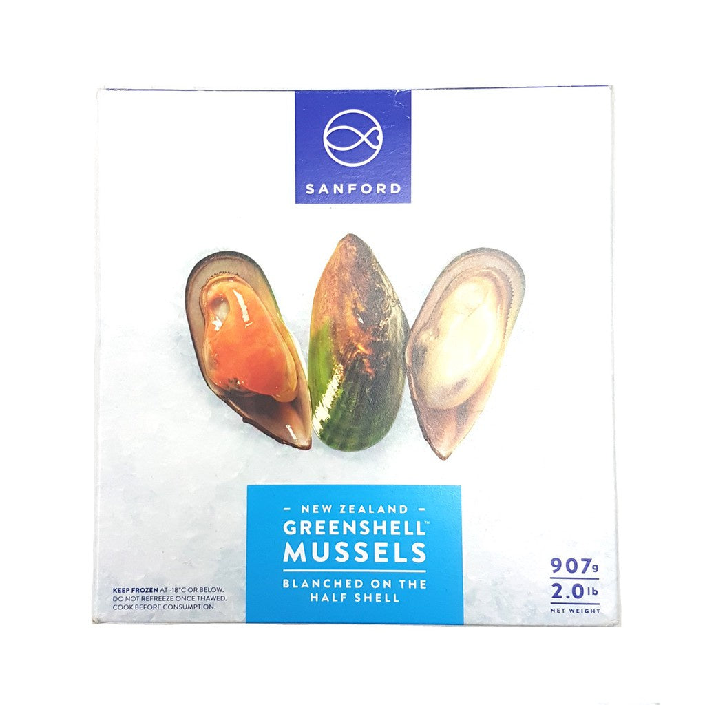 Sanford New Zealand Wild Caught Greenshell Mussel 907G - Frozen