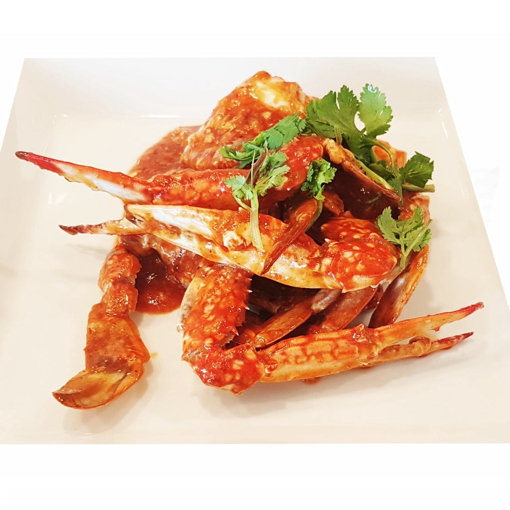 Twinfish Half Cut Swimming Crab 1KG - Frozen