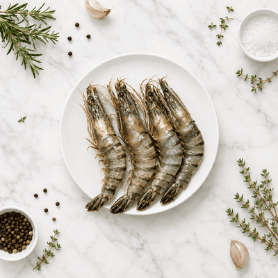 Twinfish Extra Large Black Tiger Prawn 1kg- Frozen